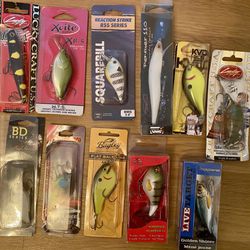Lot Of 33 New Used And Vintage Lures Voblers + Spinnerbaits for