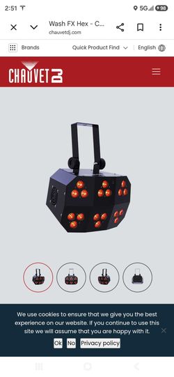 Pair of Chauvet DJ Wash FX Hex LED Effect Light