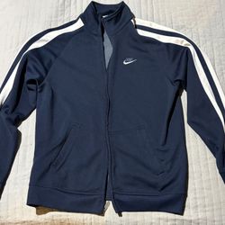 Vintage Nike Track Jacket - Navy Blue -XL