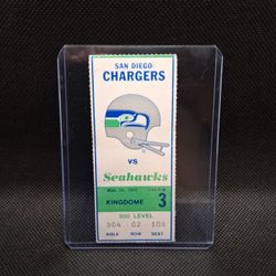 VINTAGE SEAHAWKS TICKET