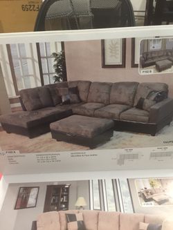 Microfiber Sectional Taupe color