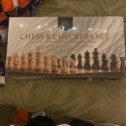Chess And Checkers Set Brand New 