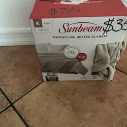 Sunbeam micro plush heater blanket 