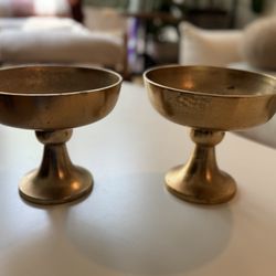Golden Rustic Bowls - Set Of 2