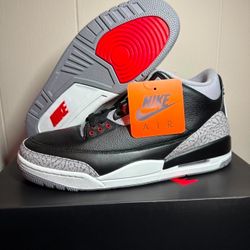 Jordan 3 Retro Black Cement Size 10m New DS 