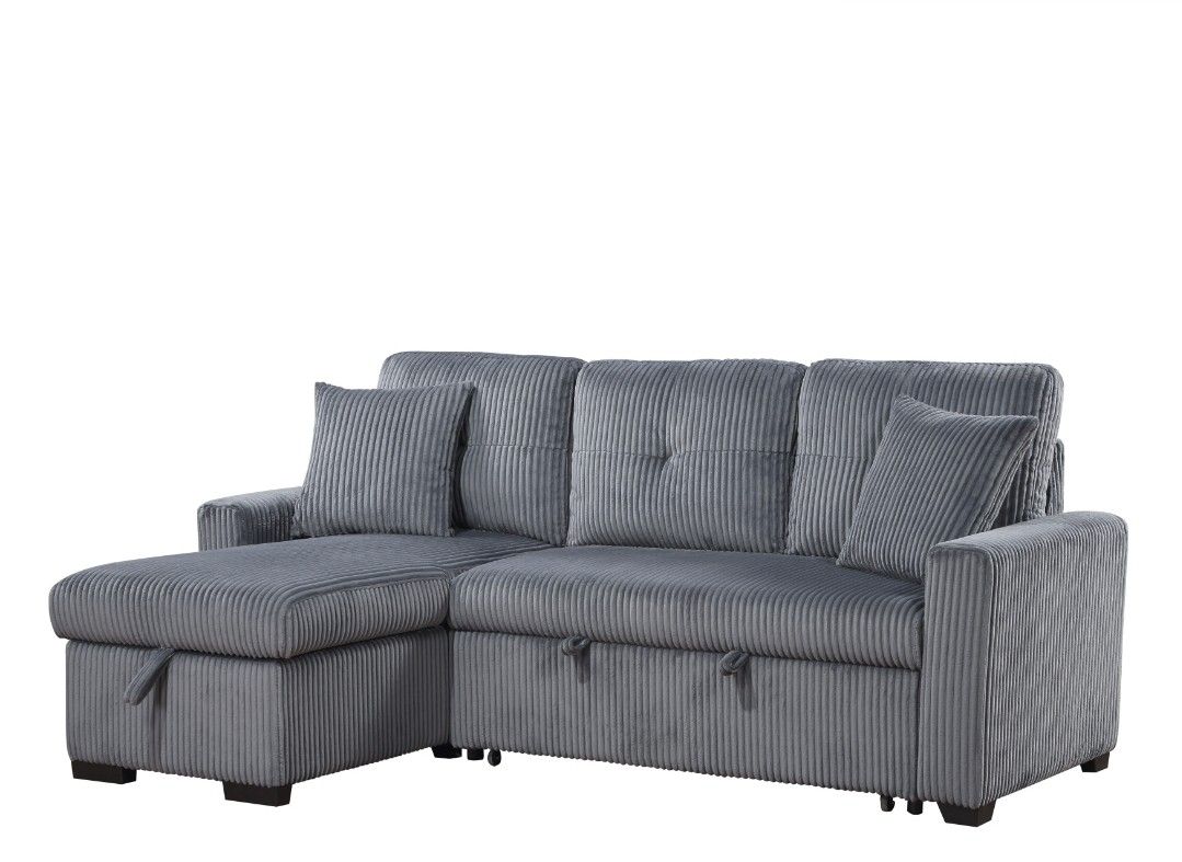 Storage Sectional And POP Up Sleeper Sectional