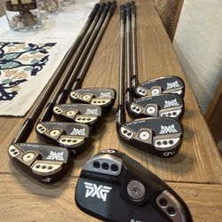 PXG 0311 P GEN5 Double Black Iron Set 4-PW, GW AeroTech Steel Fiber i80 Shafts