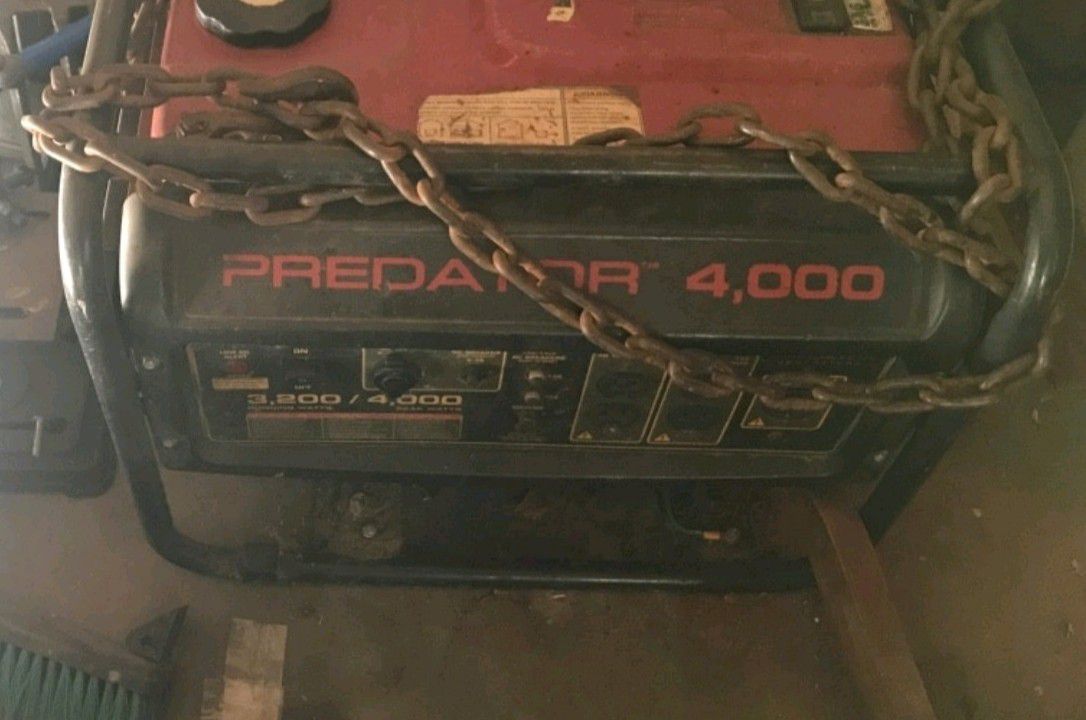 Predator generator 4,000 watts