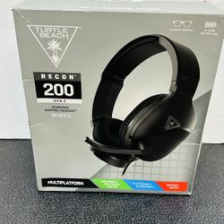 Turtle Beach Recon 200 Gen 2 Wired Gaming Headset for Xbox Series X S/Xbox One/PlayStation 4/5/PS4 PS5 Nintendo Switch new