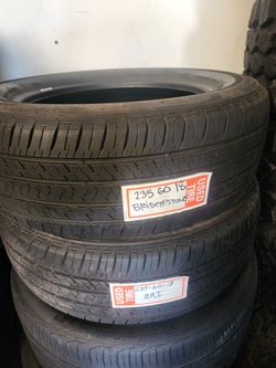 235 60R 18 Pair Of Bridgestone Used TIRES 