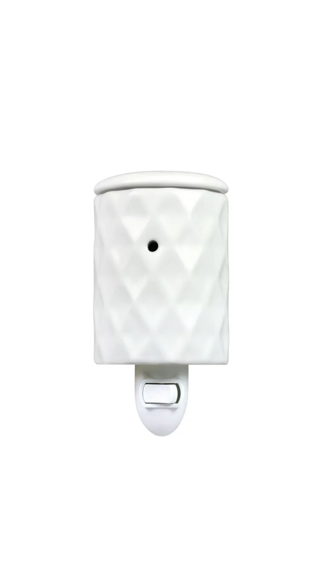 Mainstays White Ceramic Pluggable Wall Wax Warmer - Calentador de cera de pared enchufable