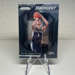 2023-24 Prizm Victor Wembanyama Emergent RC Rookie