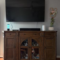 Wood TV stand