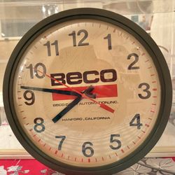 Seth Thomas Advertising Electric Wall Clock 