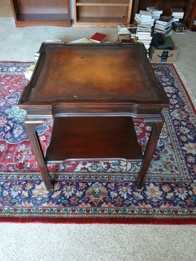 Antique end table