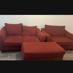 red couches 