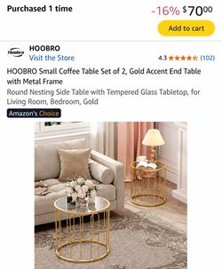 M/L Coffee Tables Set of 2