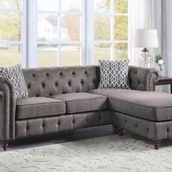 Brand New Brown Reversible Sectional