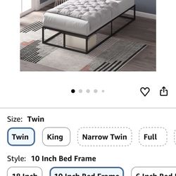 🛏️⬛ Zinus 10″ Twin Platform Bed Frame | Low Profile | Black