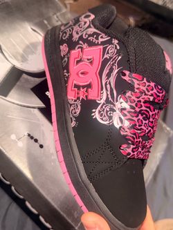 Dc Gaveler SE pixie black and pink shoes