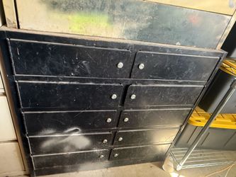 Black tool chest