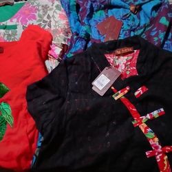 Women's Shirts Floral Embroidery New with Tags