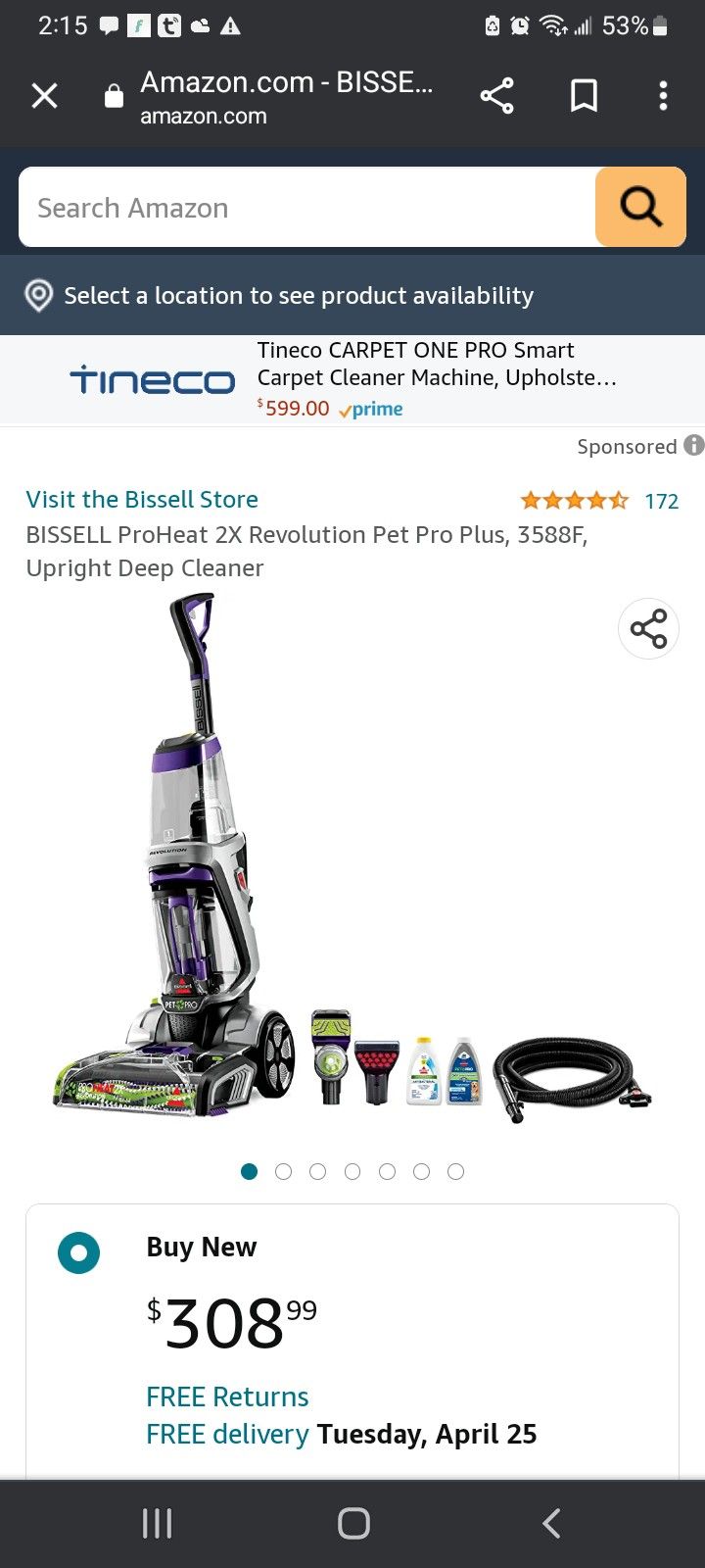 Bissel Revolution Pet Carpet Cleaner