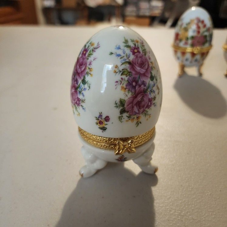 Ceramic Trinket Box Ceramic Eggs