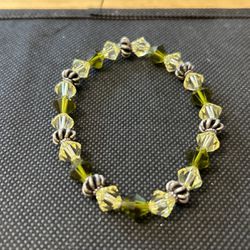 Green Beaded  Bracelet