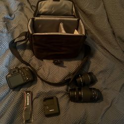 Canon Rebel T7 Full Kit And Extra Lense 