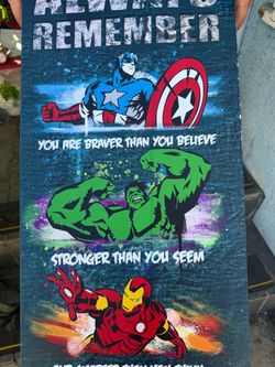 Marvel Avengers Motivational Canvas Wall Art