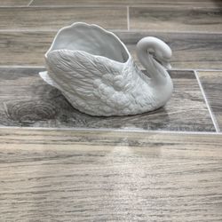 Porcelain Swan Planter $20