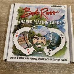AQUARIUS Bob Ross Playing Cards - Bob Ross Shaped Deck of Cards for Your Favorite Card Games - Officially Licensed Bob Ross Merchandise & Collectibles
