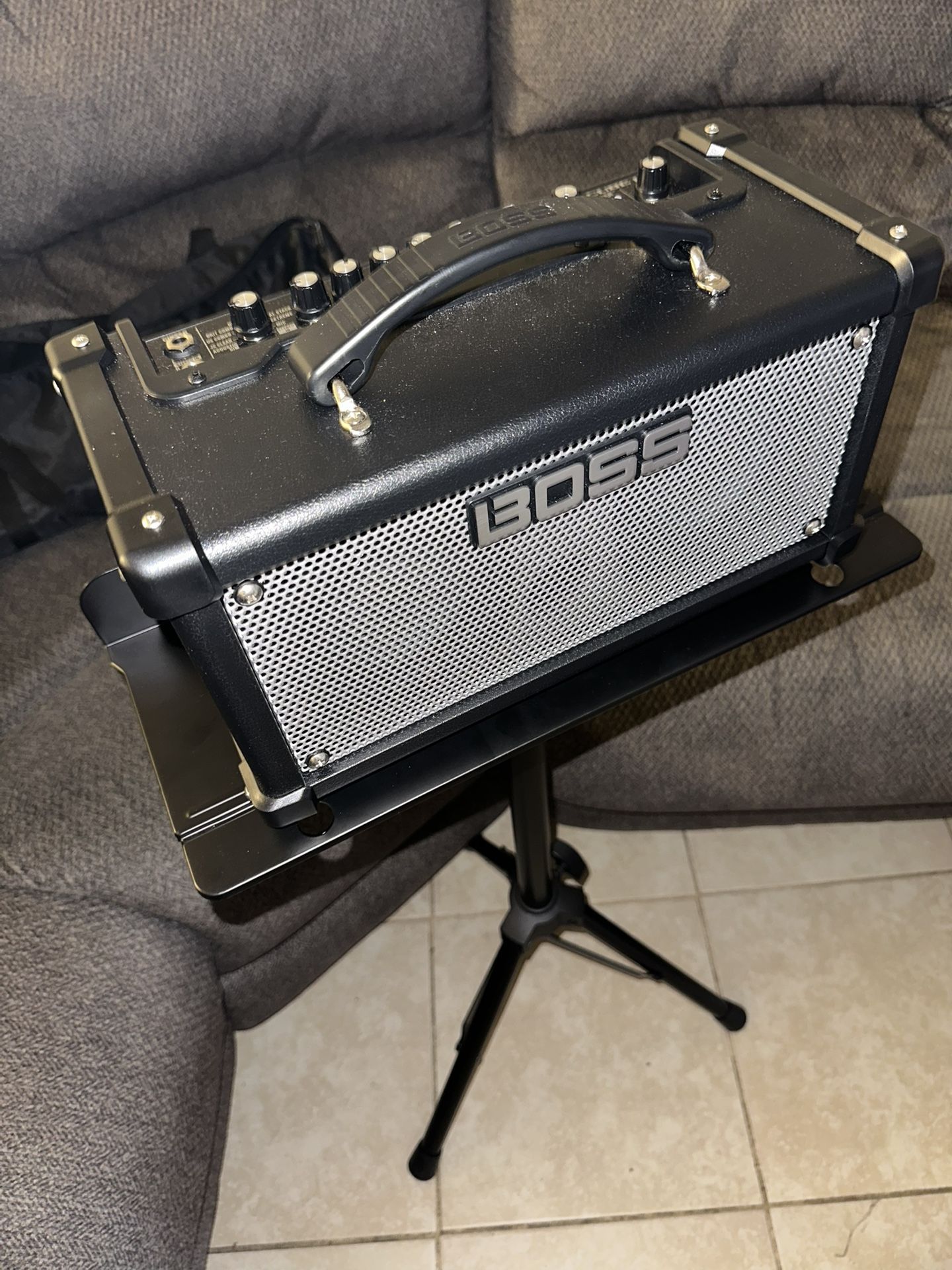 Boss Dual Cube LX Guitar Amplifier With Carrying Bag And Amp Stand