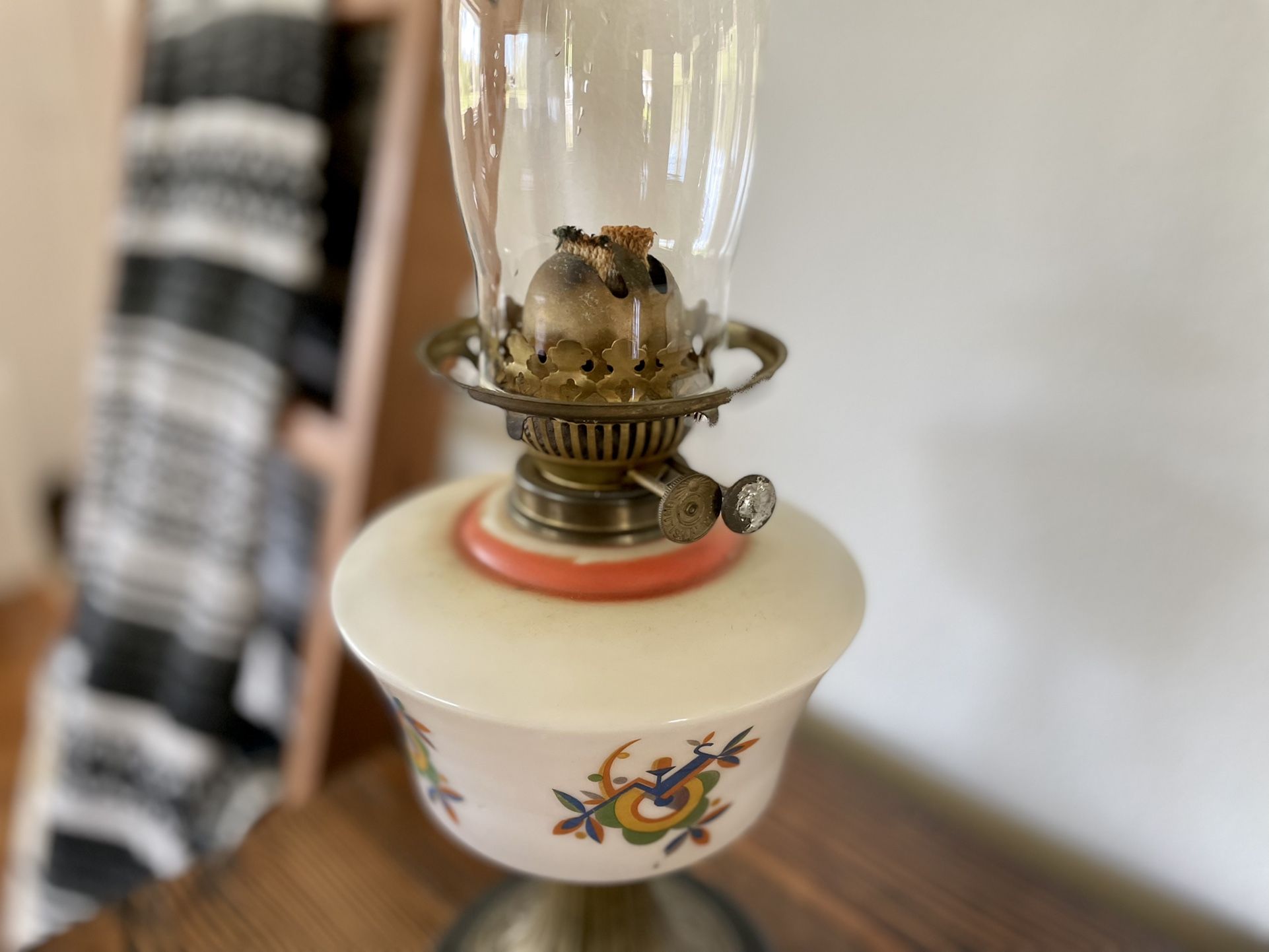 Vintage Hurricane Lamp