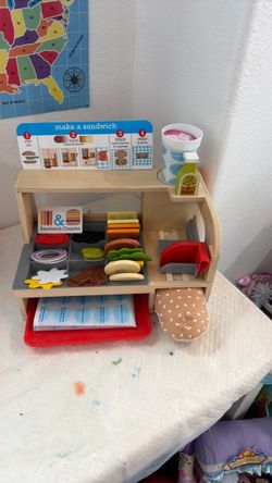 Melissa & Doug Sandwich Counter Play Set, used $7