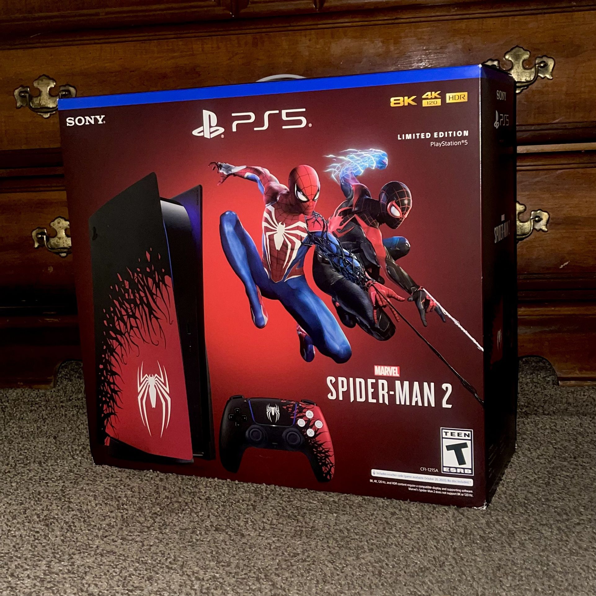 Spider-Man Gaming Console Ps5 Factory Sealed