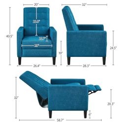 Turquoise Recliner Chairs