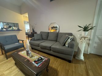 Like New Grey Rooms To Go Sofa