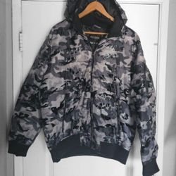 Men's Guess Jacket XL Army Camouflage