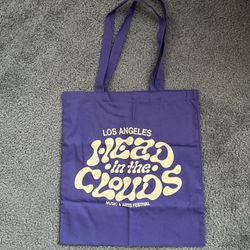 Head In The Clouds VIP Music & Arts Festival Blue Tote Bag Canvas HITC LA 2025