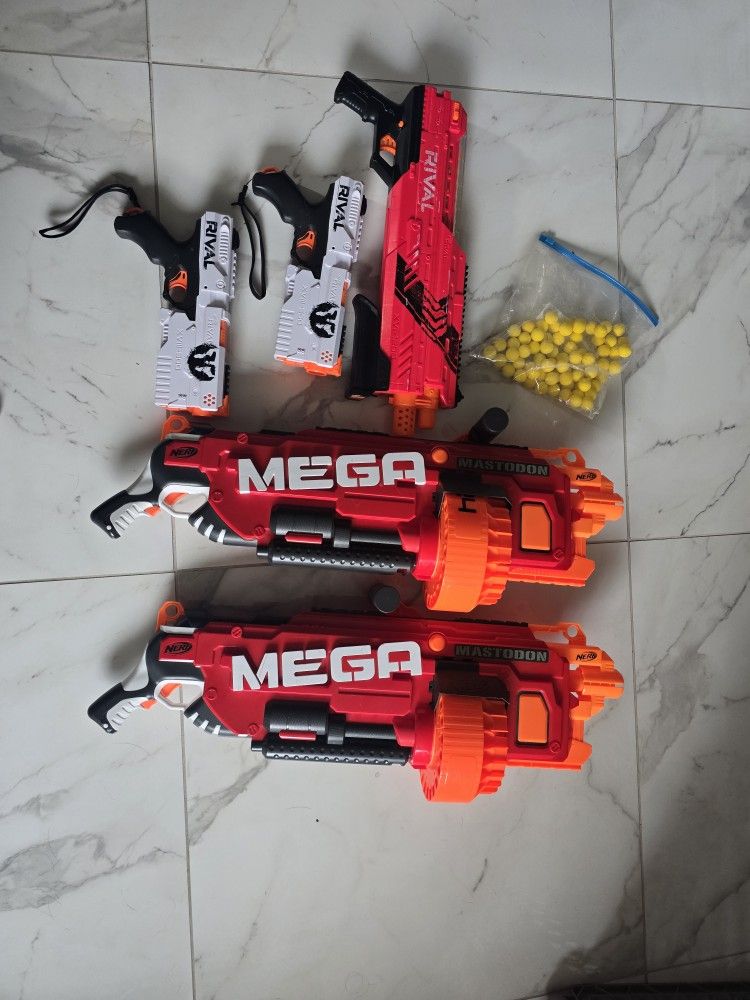 Nerf Rival & Mega Mastodon Lot!