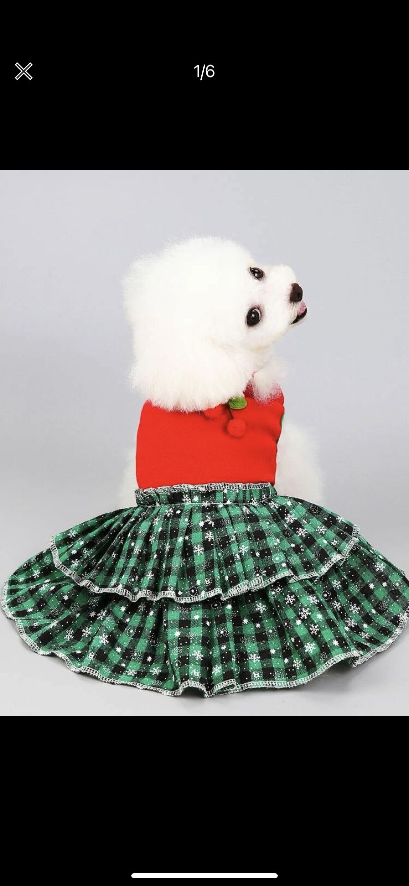 Christmas Dog Dress