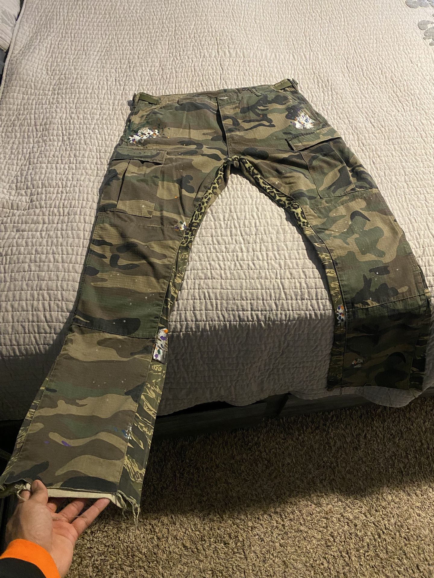 MEML Camouflage Stacked Cargo Pant