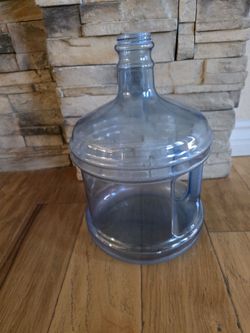 Plastic Water Bottle.  2 Gallon Size With Handle.
