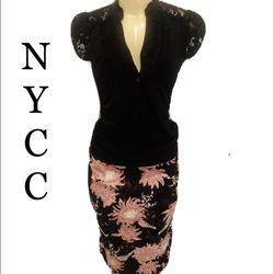 New York Clothing Co Sz Small Pink/Bl