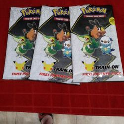 Pokemon Train on First Partner Pack