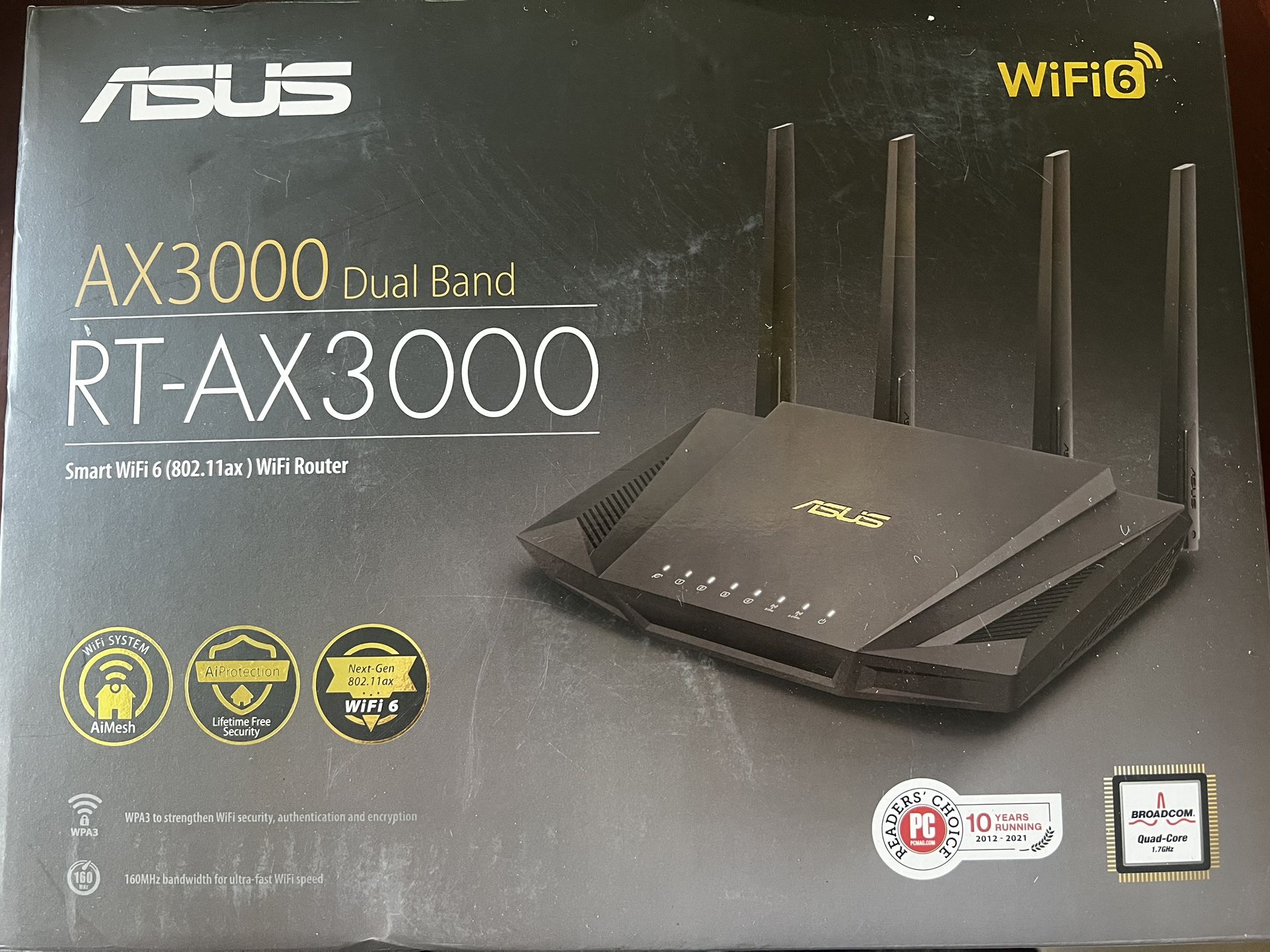 ASUS RT-AX3000 AX3000 Wireless Dual-Band Gigabit Router