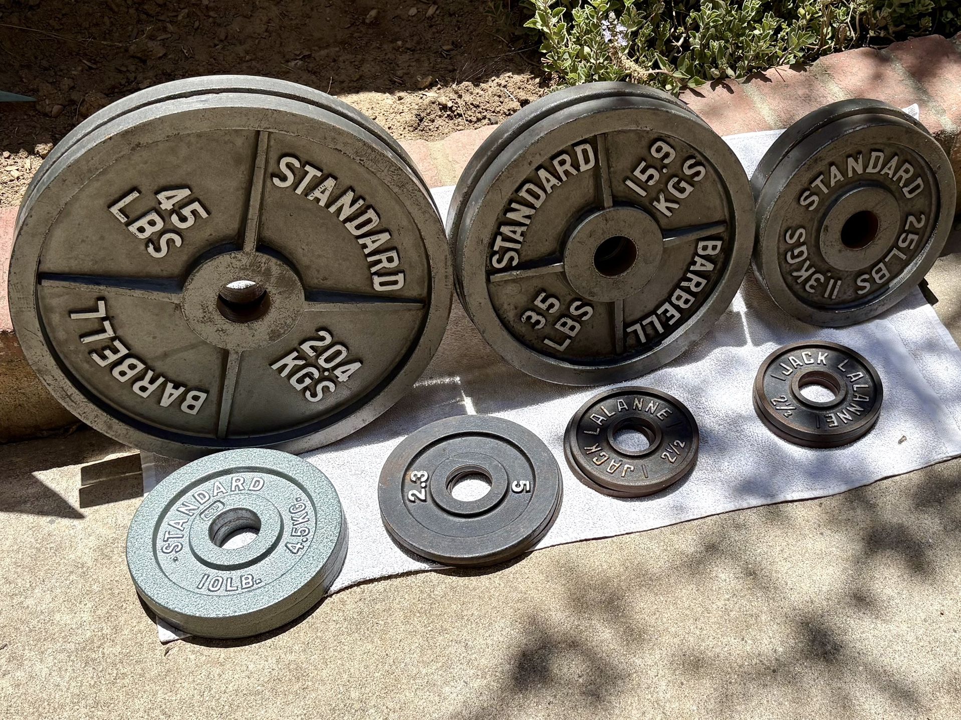 Olympic Work Out Steel Weights