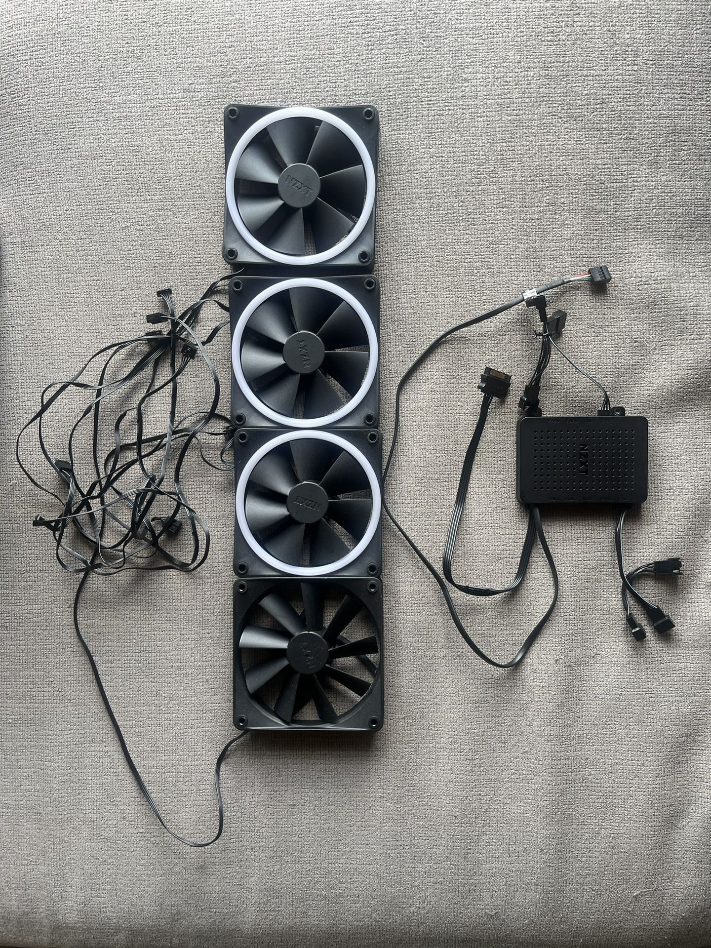NZXT F120 RGB DUO 120mm Case Fan - Black